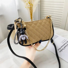 Load image into Gallery viewer, PU Leather Underarm Chain HandBag - Khaki