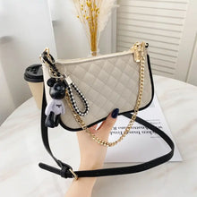 Load image into Gallery viewer, PU Leather Underarm Chain HandBag - white