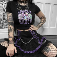 Load image into Gallery viewer, Purple Lolita Y2K Lace gothic Mini Skirt