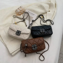 Load image into Gallery viewer, Quilted PU Leather Crossbody Luxury Handbag