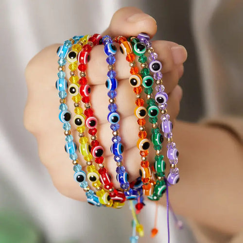 Rainbow Evil Eye Pride Bracelet