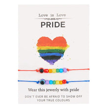Load image into Gallery viewer, Rainbow Evil Eye Pride Bracelet - Style 1