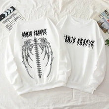 Load image into Gallery viewer, Retro Gothic Oversized Punk Hoodie - White / 4XL