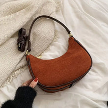 Load image into Gallery viewer, Retro PU Leather Crossbody Armpit Shoulder Purse - Auburn