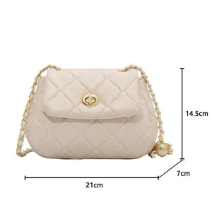 Retro PU Leather Shoulder Side Bag