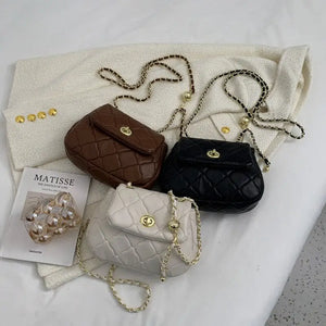 Retro PU Leather Shoulder Side Bag
