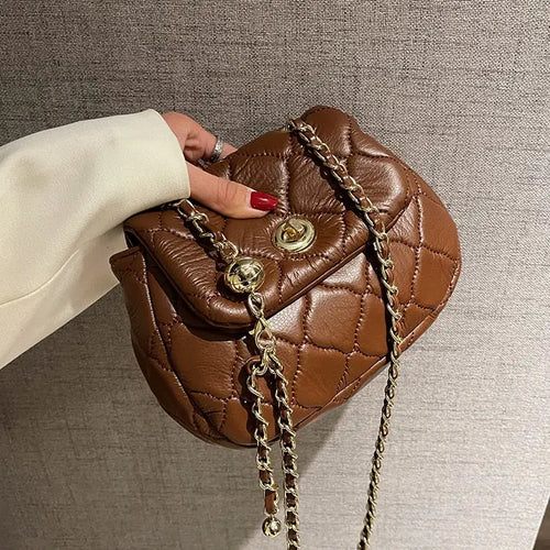 Retro PU Leather Shoulder Side Bag