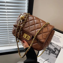 Load image into Gallery viewer, Retro Small PU Leather Luxury Quilted Crossbody Bag