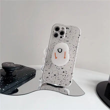 Load image into Gallery viewer, Retro Splash Ink Cute Love Bracket Soft Case For IPhone