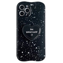 Load image into Gallery viewer, Retro Splash Ink Cute Love Bracket Soft Case For IPhone