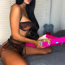 Load image into Gallery viewer, See Through Lace Mesh Bra and Panty Sheer Set