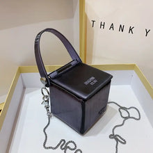 Load image into Gallery viewer, Sequin Box Short Handle Crossbody Bag - Purple