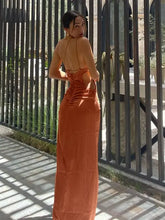 Load image into Gallery viewer, Sexy Cut Out Ruched Maxi Dress