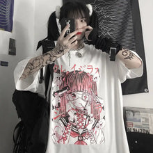 Load image into Gallery viewer, Sky Blue Anime Oversize Streetwear Tee - 8 / L