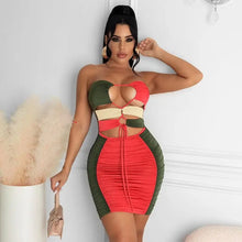 Load image into Gallery viewer, Sleeveless Backless Hollow Up Ruched Bodycon Dress