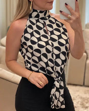 Load image into Gallery viewer, Sleeveless Polka dot Print Blouse