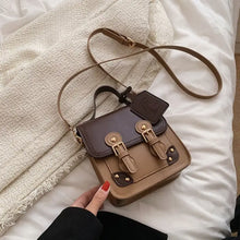 Load image into Gallery viewer, Small Retro PU Leather Crossbody Bag - Auburn