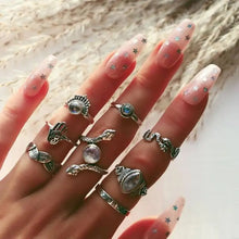 Load image into Gallery viewer, Snake Adjustable Bague Ring Set - 18