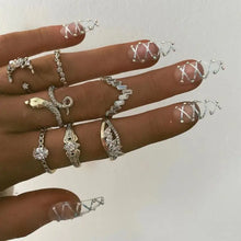 Load image into Gallery viewer, Snake Adjustable Bague Ring Set - 2