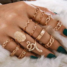 Load image into Gallery viewer, Snake Adjustable Bague Ring Set - 20