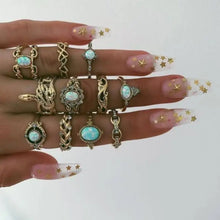 Load image into Gallery viewer, Snake Adjustable Bague Ring Set - 23