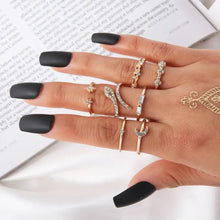Load image into Gallery viewer, Snake Adjustable Bague Ring Set