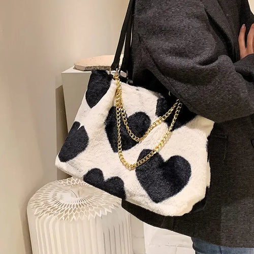 Soft Faux Fur big Shoulder Bag