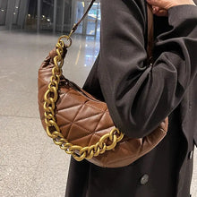 Load image into Gallery viewer, Soft PU Leather Quilted Clutch