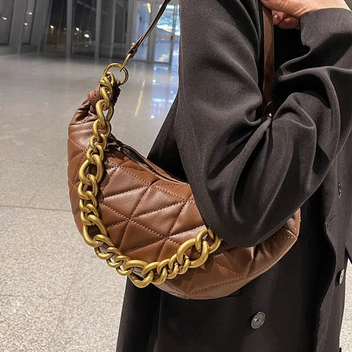 Soft PU Leather Quilted Clutch