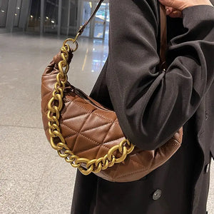 Soft PU Leather Quilted Clutch