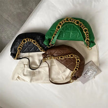 Load image into Gallery viewer, Soft PU Leather Quilted Clutch
