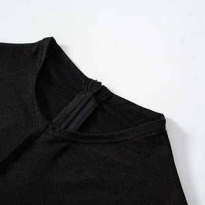 Solid Bodycon Long Sleeve O Neck Casual Playsuit