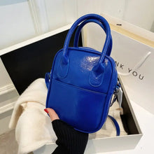 Load image into Gallery viewer, Solid Color PU Leather Crossbody Bag - Blue