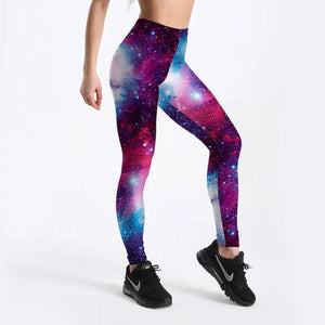 Spandex Fashion Cartoon Digital Print Legging - Lgs-3001 / M