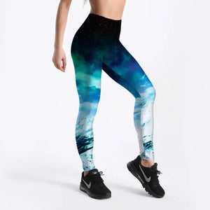 Spandex Fashion Cartoon Digital Print Legging - Lgs-3478 / M