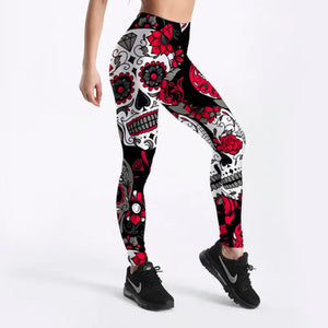 Spandex Fashion Cartoon Digital Print Legging - Lgs-3896 / S