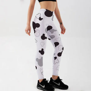 Spandex Fashion Cartoon Digital Print Legging - Lgs-4217
