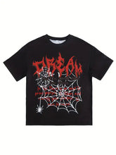 Load image into Gallery viewer, Spider Web Print Casual Tee - customized