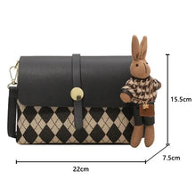 Load image into Gallery viewer, Square Crossbody Bag With Pendant Design Handbag