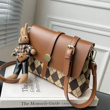 Load image into Gallery viewer, Square Crossbody Bag With Pendant Design Handbag