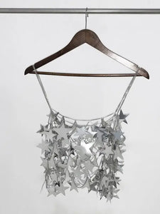 Stars Sequins Bikini Body Chain Two Piece Set
