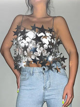 Load image into Gallery viewer, Stars Sequins Bikini Body Chain Two Piece Set - One Size