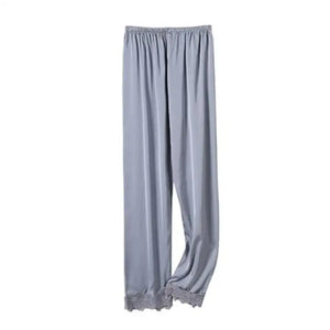 Strap Top & Pants Pajama Sleepwear Set - Gray - E / L
