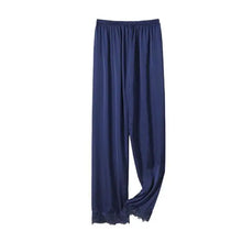 Load image into Gallery viewer, Strap Top &amp; Pants Pajama Sleepwear Set - Navy Blue - E / L