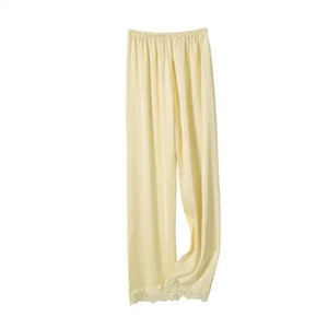 Strap Top & Pants Pajama Sleepwear Set - Yellow - E / L
