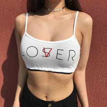 Load image into Gallery viewer, Strappy Graphic Aesthetic Print Tank Top - C / M