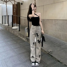 Load image into Gallery viewer, Streetwear Korean Fashion High Waist Y2k Straight Jeans