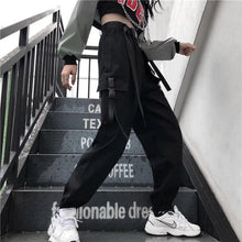 Load image into Gallery viewer, Streetwear Korean Wide Leg Techwear Harem Pants