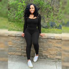 Load image into Gallery viewer, Streetwear Solid Tracksuit Long Sleeve Top &amp; Skinny Pants
