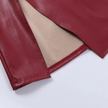 Load image into Gallery viewer, Terra Pu Leather Hollow Out Dress